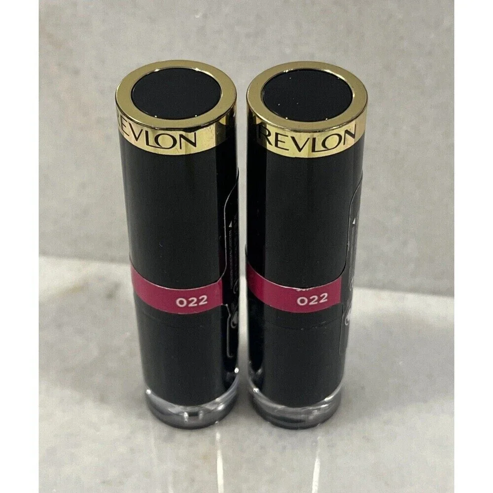 (2) Revlon Super Lustrous Glass Shine Lipstick 022 Fuschia Gleam 0.15 oz Sealed